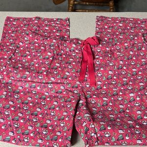 Vineyard Vines Red Holiday Print Pajama Pants size large